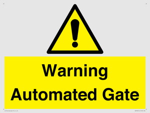 Warning Automated Gate
